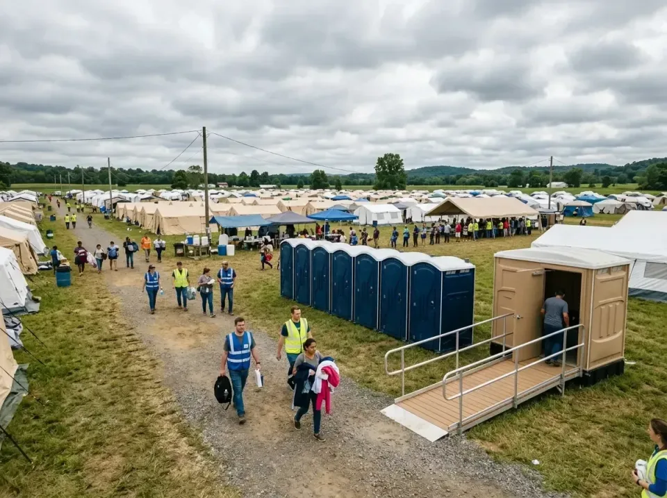 disaster-relief-camp-restrooms-010 — frequently asked questions, Dumpster & Portable Bathrooms Rental in Mount Olive, IL